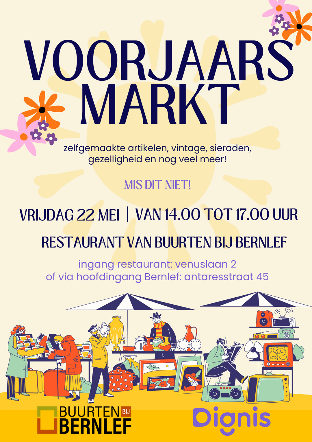 Voorjaarsmarkt bij Bernlef